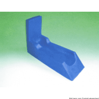 Beinhochlagerungsschiene 45° mit Fußstütze 70x25x15/45 cm blau