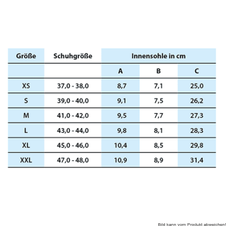 Waben-Weichbettungseinlegesohle PegContour Insole Universell für Allround Shoe Gr. L