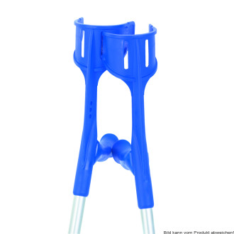 Unterarmgehstütze Magic-Soft Quetsch-Druck Farbe: enzianblau