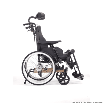 Multifunktions- und Lagerungsrollstuhl Rea Clematis Pro, AOK BW, TrBr., Therapietisch perlmuttbeige SB 39 cm