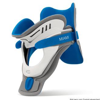 Cervicalorthese Miami J Select universal, weiß-grau-blau