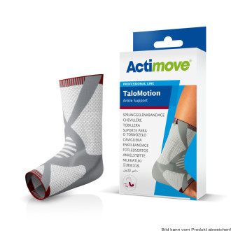 Sprunggelenkbandage Actimove TaloMotion weiß-grau Gr. L links