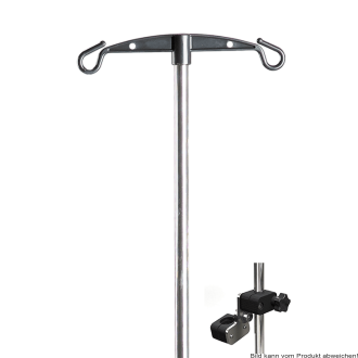 Infusionsstab Edelstahl mit Halter