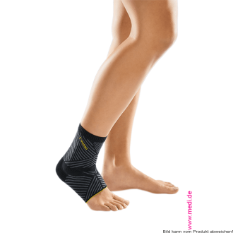 Sprunggelenkbandage Levamed E+motion 3.0 schwarz-gelb Gr. I