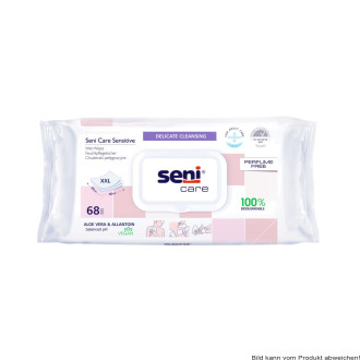 Seni Care Feuchtpflegetücher Sensitive (KTN :10 x 68 Stück)
