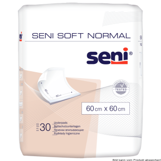 Bettschutzunterlagen Seni Soft Normal 60 x 60 cm (1 Karton: 4 x 30 Stück)