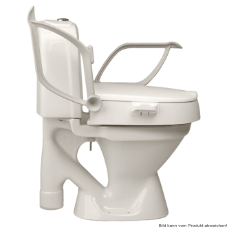 Toilettensitzerhöhung Cloo mit Armlehnen, höhenverstellbar 6, 10 oder 14 cm