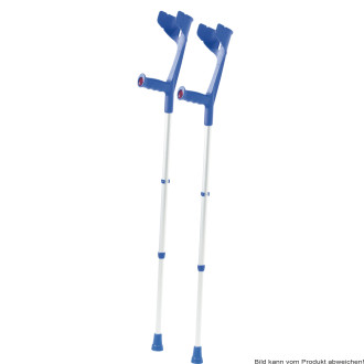Unterarmgehstütze Magic-Twin, Standard-Clip Farbe: enzianblau
