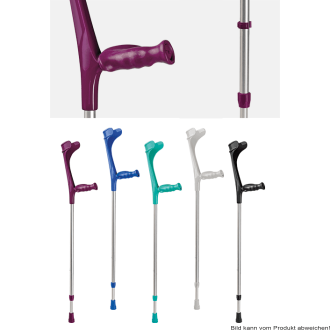 Anatomic-Softgriff-Stütze, Clipverstellung Farbe: blau links