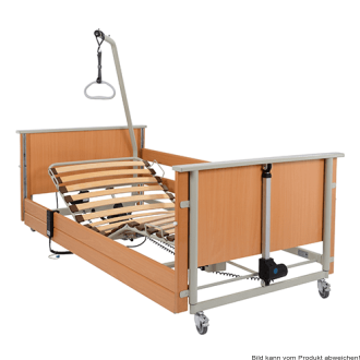 aks-Bett D4 LowEntry Holz-Liegefläche, 29V-SMPS 90x200 cm, Holz