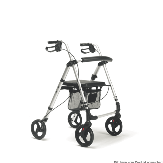 Leichtgewicht-Rollator Eco-Plus mit Korb, Stockhalter Farbe: blau