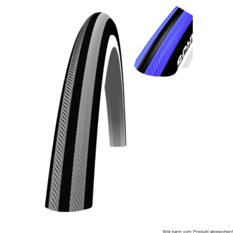 Decke für Aktiv-Rollstuhl RightRun, 24 x 1 Zoll Farbe: blau/schwarz
