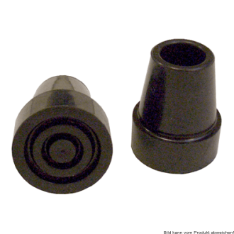 Gummipuffer für Vierfußgehhilfe, 18mm schwarz