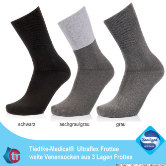 Venensocken Ultraflex Frottee Farbe: schwarz Gr. 38-40
