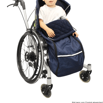 Kinder Schlupfsack ROLKO-THERMO Fleece/Nylon blau Gr. XS