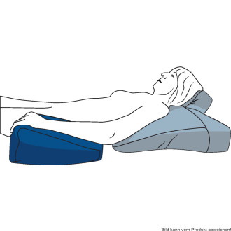 Abduktions-Kissen CarePur M 15 x 30 x 21 cm blau