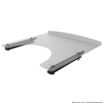 Therapietisch 650x570x5mm mit Vorderkante für SB38-48