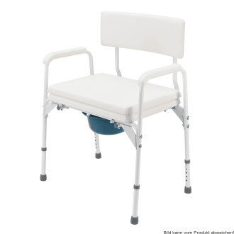 Toilettenstuhl TS-Care XXL, feststehend, grau