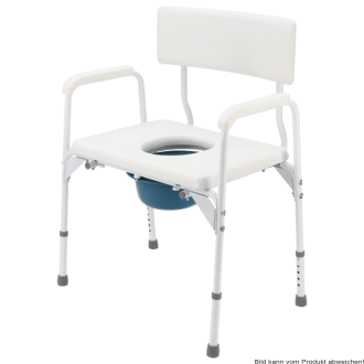Toilettenstuhl TS-Care XXL, feststehend, grau