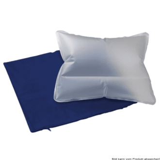 Keil-Sitzkissen, aufblasbar mit Bezug, 40x35cm blau