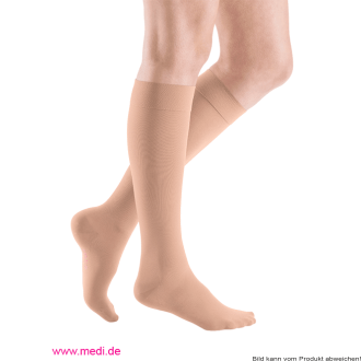 mediven elegance Kompressionsstrumpf, AD, Kl.2, mit Spitze Farbe: cashmere Gr. V