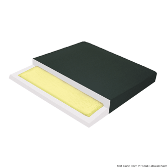 Sandwichkissen EcoKiss mit Rutschstopp, schwarz 44 x 43 cm