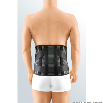 Lumbalstützorthese Lumbamed stabil mit Pelotte, Höhe 26cm, schwarz Gr. III