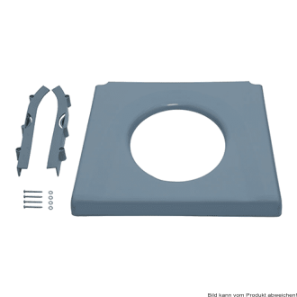 Kunststoff-Sitzbrille für Toilettenstuhl TSU/TSU-2 grau