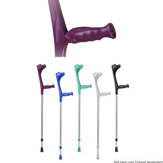 Anatomic-Griff-Stütze, Druckknopfverstellung Farbe: blau links