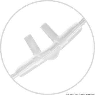 AEROpart Sauerstoff-Brille 13-S mit 2m Schlauch, gerade Nasenstutzen,klar, Phthalatfrei
