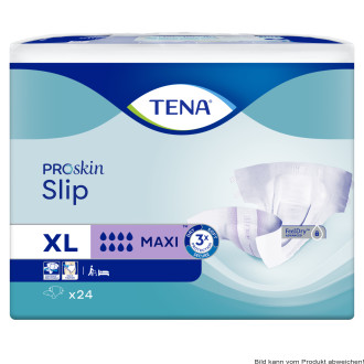 Windelhose TENA Slip Maxi XL, Hüfte 120-160 cm (1 Karton: 3 x 24 Stück)