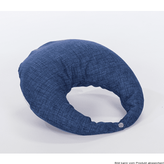 Nackenkrempe MELBOURN mit Druckknopf und Reißverschluss.35cm,blau