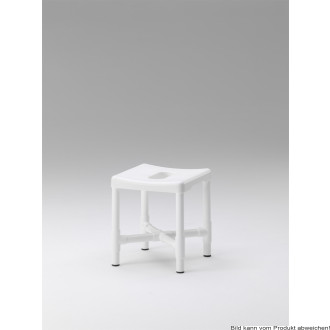 Duschhocker DH 49 mit Hygieneöffnung weiß