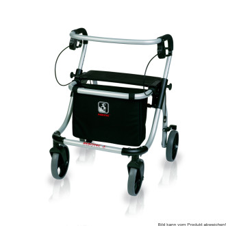 Rollator POLO PLUS-T, silber SH 49 cm
