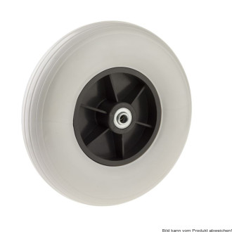 Rad für Rollatoren mit Kugellager- Rippenfelge TPE 200x50 Nabenlänge 62mm