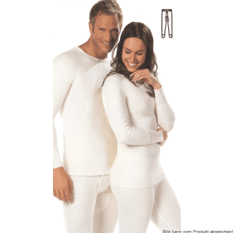 Wärmewäsche Classic Herren-Hose lang mit Eingriff 50% Angora natur Gr. L