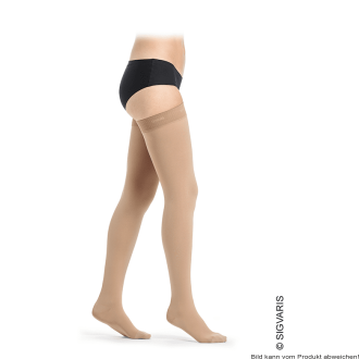 Essential COMFORTABLE ECF, AG mit Noppenhaftband, offene Fußspitze, caramel Ausf.: lang Gr. L