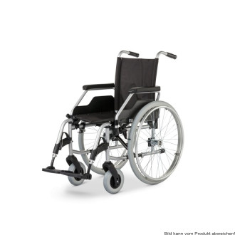 Rollstuhl Budget 9.050, Steckachse, Seitenteile 577, silverline, PU SB 40 cm
