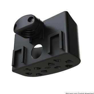 Stockhalter mit Kunststoff-Schale für 2 Stöcke 22+25mm