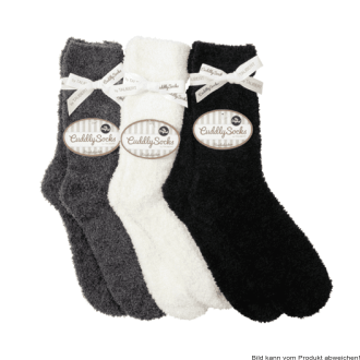 Kuschelsocken CuddlySocks Gr.35-41 Farbe: grau-melange