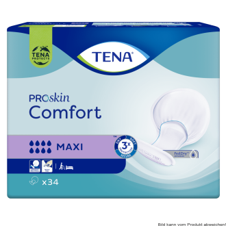 Vorlage TENA ProSkin Comfort Maxi (1 Karton: 2 x 34 Stück)