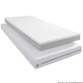 silverrelax Matratze mit Silverline-Bezug 90x200x14 cm