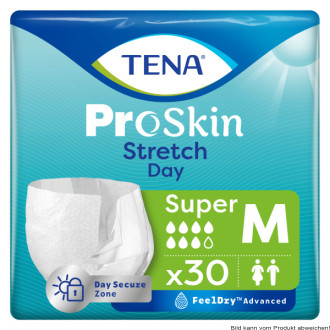 Einweghose TENA Pants PROskin Stretch Day Super M, Hüftumfang 86-116 cm (1 Karton: 2 x 30 Stück)