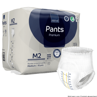 Windelhose ABENA-Pants Premium M2 Hüfte 80 bis 110 cm (1 Karton: 6 x 15 Stück)