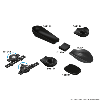 HEMI-System Befestigungsplatte Ausladung 37,5mm