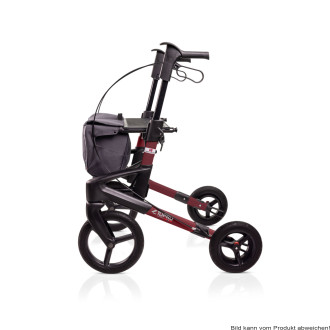 Rollator Olympos ATR Black Series S, OFF road wheels Farbe: bordeauxrot