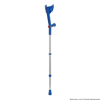 Unterarmgehstütze Comfort Soft anatomisch mit Quetsch-Clip Farbe: enzianblau