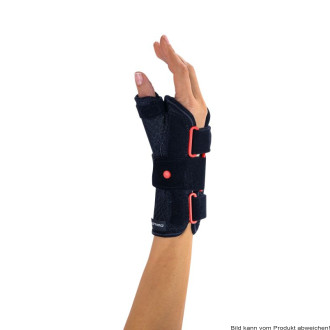 Handgelenkorthese DONJOY ManuForm+ schwarz-rot Gr. L links