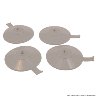 Sauger-Set für Badewannenlifter Bellavita/Bellavita NOVA 75 mm, M4 Gewinde mit Lasche