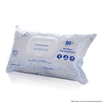 Feuchtpflegetücher forma-care sensitive wet wipes (VPE: 80 Stück)